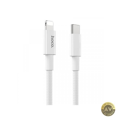 Cablu Date si Incarcare USB-C - Lightning HOCO X56 20W 1m Alb foto