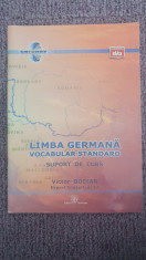 Limba germana, vocabular standard, suport de curs, Victor Boitan, 2008, 50 pag foto