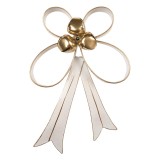 Cumpara ieftin Fundita Craciun metal alb auriu 27x7x39 cm