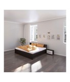 Pat Hera Wenge + 2 Noptiere Fara Saltea 180x200cm