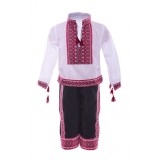 Costum Popular pentru baieti, negru 7 ani 122