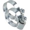 Set 2 bucati colier metalic cu surub pentru furtun 10-16mm, 3/8 inchi, calitate premium, GEKA