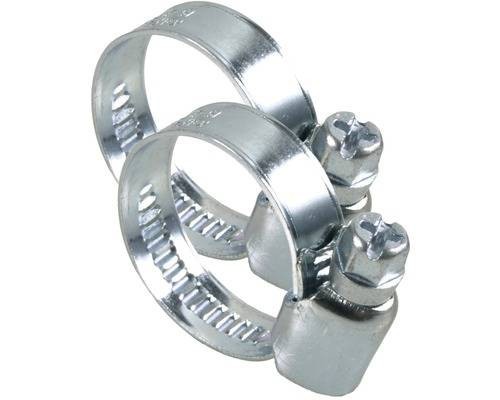 Set 2 bucati colier metalic cu surub pentru furtun 10-16mm, 3/8 inchi, calitate premium, GEKA