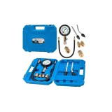 Tester Compresie Motor Benzina, 8 Piese, 0-20 BAR, M10-M18, Manometru Analogic, Set Complet