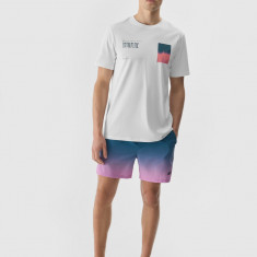 Tricou cu imprimeu pentru bărbați - alb