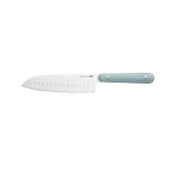 Cumpara ieftin Cutit Santoku BergHOFF Slate, 17.5 cm, Otel, ABS, Argintiu/Albastru HighLine Cooking