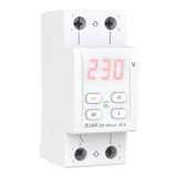 Releu de protectie tensiune monofazat ZUBR, D2-40 RED, 40A, 2P, afisaj LED, montaj DIN