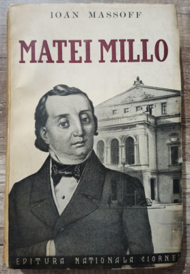 Matei Millo - Ioan Massoff// dedicatie, semnatura si carte de vizita autor foto