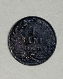 Moneda 1 banu 1867 semn monetărie Heaton