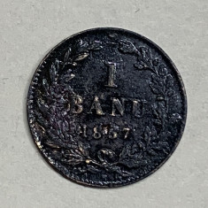 Moneda 1 banu 1867 semn monetărie Heaton