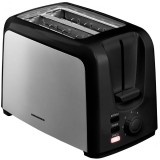 Prajitor de paine Heinner Tasty 700 HTP-700BKSS, 750 W, 2 felii, Negru/Argintiu