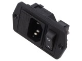 Conector Alimentare AC Soclu Tată 10A 250V