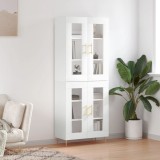 vidaXL Dulap &icirc;nalt, alb, 69,5x34x180 cm, lemn compozit