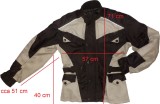 Geaca moto CORDURA protectii, mesada detasabila (barbati M) cod-557115, L