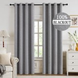 Draperie Gri Deschis, Tip Blackout, 2 Bucati 140 X 280 Cm - CN