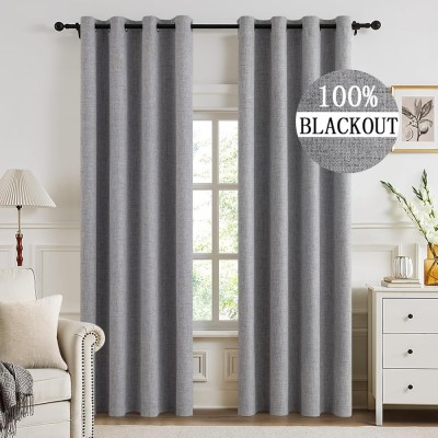 Draperie Gri Deschis, Tip Blackout, 2 Bucati 140 X 280 Cm - CN foto