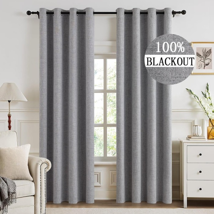 Draperie Gri Deschis, Tip Blackout, 2 Bucati 140 X 280 Cm - CN