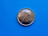 10 Cents 2009 Fiji-UNC-Luciu de batere=