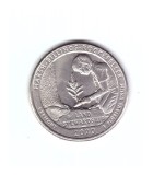 Moneda SUA 25 centi/quarter dollar 2020 P Vermont Marsh-Billings-Rockefeller, stare buna, curata