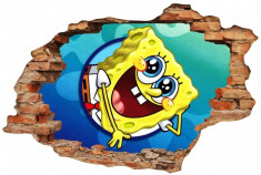 Sticker &amp;quot;Wall Crack&amp;quot; SpongeBob 2 - 120 x 80 cm foto