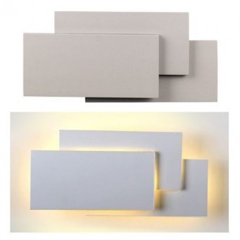LAMPA LED MONTAJ PERETE 12W 4000K ALB NEUTRU, GRI foto