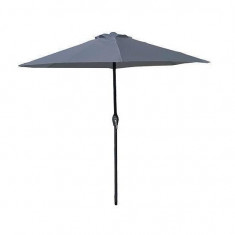 Umbrela plaja, cu manivela, gri antracit, 230 cm, Zoe GartenVIP DiyLine