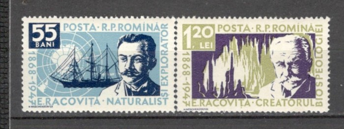 Romania.1958 10 ani moarte E.Racovita XR.361