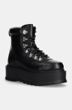 Koi Footwear bocanci femei, culoarea negru, cu platforma, HYDRA
