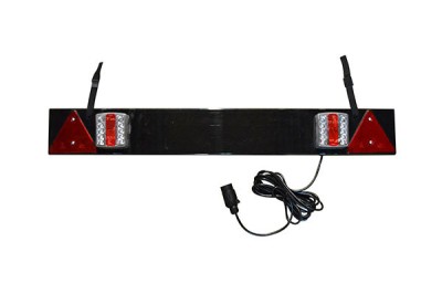 BARA PENTRU REMORCA CU 2 REFLECTOARE LED SI 2 TRIUNGHIURI REFLECTORIZANTE. CABLU DE 5 M JBM 20449 foto