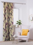 Draperie blackout model floral cu rejansa din bumbac tip fagure, Madison, 150x235 cm, densitate 700 g/ml, Pastel Roses, 1 buc