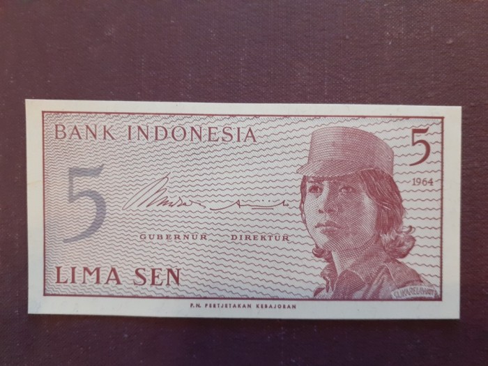 INDONEZIA - 5 Seni - 1964 necirculata