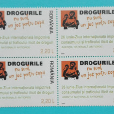 TIMBRE ROMANIA2006 LP1728 Ziua impotriva cons si trafic ilicit droguri bl 4 MNH