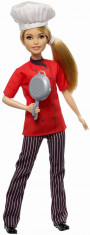 Papusa Barbie Chef in bucatarie 30 cm foto