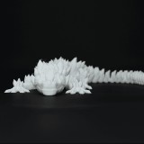 Dragonul Serpentins Articulat 3D, de pictat - 54 cm