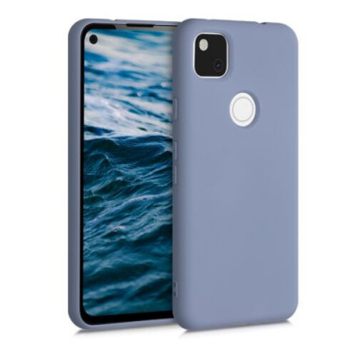 Husa pentru Google Pixel 4a, Silicon, Albastru, 52622.12 foto