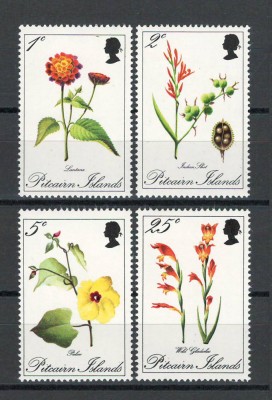 Pitcairn Islands 1970 Mi 110/13 MNH, nestampilat - Flori foto