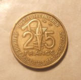 AFRICA OCCIDENTALA FRANCEZA / TOGO 25 FRANCI 1957