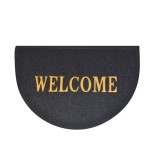 Covoras de intrare cu mesaj, WELCOME, Negru, 60x41 cm