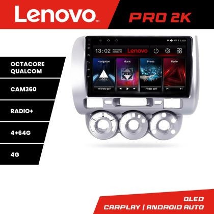 Navigatie Honda Fit Jazz 2004-2008 Android radio gps internet 8 core QLED 2K 4+64 360 Lenovo CarStore Technology