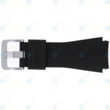 Samsung Galaxy Watch 46 mm (SM-R800, SM-R805) Curea cu cataramă cu &icirc;nchidere neagră GH98-43154A