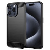 Husa pentru Apple iPhone 15 Pro, Techsuit, Carbon, Neagra