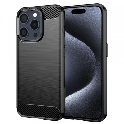 Husa pentru Apple iPhone 15 Pro, Techsuit, Carbon, Neagra foto