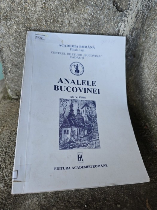 Analele Bucovinei nr.1/1998 - Academia Rom&acirc;nă