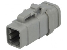 Conector cablu-cablu DTM 6 pini gri IP68 foto