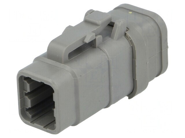 Conector cablu-cablu DTM 6 pini gri IP68