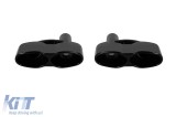 Varfuri de esapament din lac negru tip 65 potrivite pentru Mercedes S-Class W221 2005-2013, E-Class W211 2002-2008, W212 2009-2016, CL C216 2006-2014,