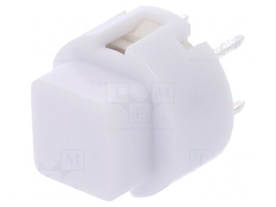 Comutator tastatură albă 2 poziții SPST-NO 0,01A 32VDC THT foto