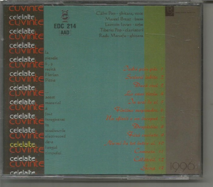 (B) CD - Celelalte Cuvinte &lrm;