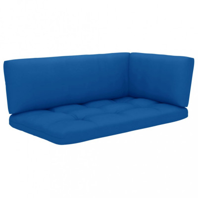 Perne pentru canapea din paleți, 3 buc., albastru regal foto