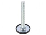 Picioruş cu Diametru 50mm M8 Oţel, Lungime Tijă 63mm
